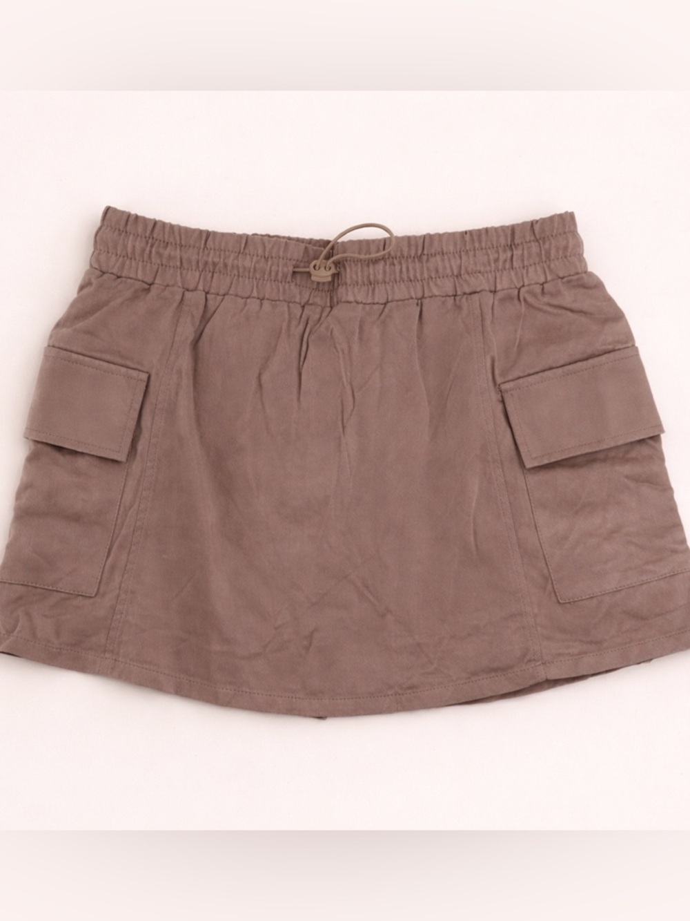 3/$30 Forever 21 Casual Drawstring Cargo Pocket Mini SKORT - Taupe / Tan Color